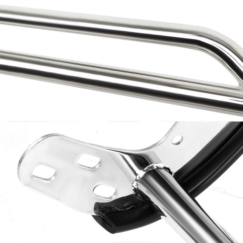 Chrome Mild Steel Front Bumper Brush Grill Guard For 99-02 Silverado 1500/2500-Exterior-BuildFastCar