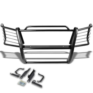 Black Mild Steel Front Bumper Brush Grill Guard For 03-06 Silverado 1500HD/2500-Exterior-BuildFastCar