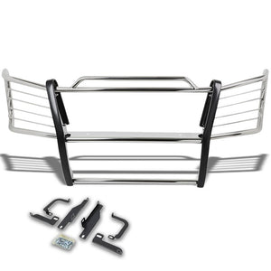 Chrome Mild Steel Front Bumper Brush Grill Guard For 03-06 Silverado 1500HD/2500-Exterior-BuildFastCar