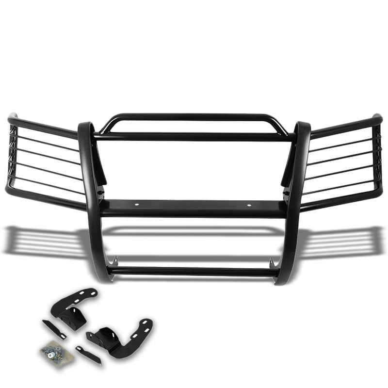 Black Mild Steel Front Bumper Brush Grill Guard For 02-09 Trailblazer/02-06 EXT-Exterior-BuildFastCar