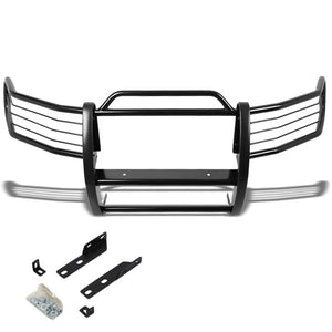 Black Mild Steel Front Bumper Brush Grill Guard For 97-98 Expedition/F150/F250-Exterior-BuildFastCar
