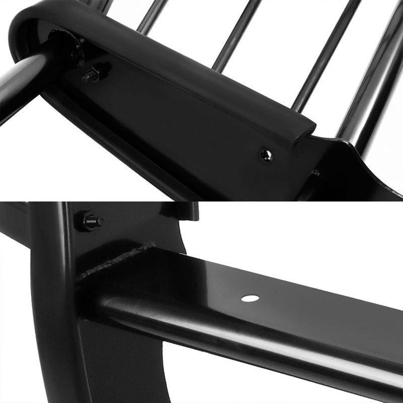 Black Mild Steel Front Bumper Brush Grill Guard For Ford 02-05 Explorer UN152-Exterior-BuildFastCar