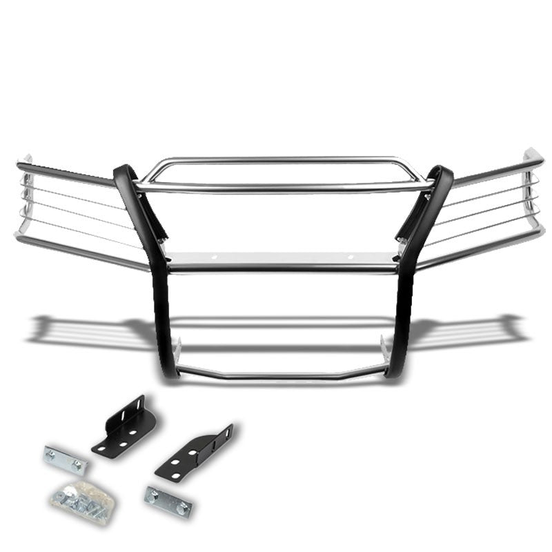 Chrome Mild Steel Front Bumper Brush Grill Guard For Ford 02-05 Explorer UN152-Exterior-BuildFastCar