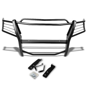 Black Mild Steel Front Bumper Brush Grill Protection Guard For Ford 04-08 F-150-Exterior-BuildFastCar