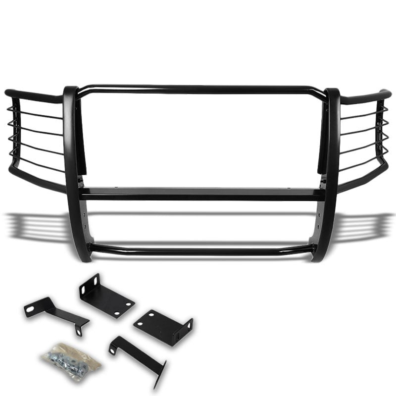 Black Mild Steel Front Bumper Brush Grill Guard For 08-10 F250-550 Super Duty-Exterior-BuildFastCar