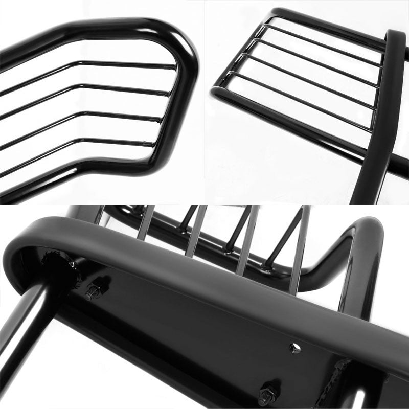 Black Mild Steel Front Bumper Brush Grill Guard For 08-10 F250-550 Super Duty-Exterior-BuildFastCar
