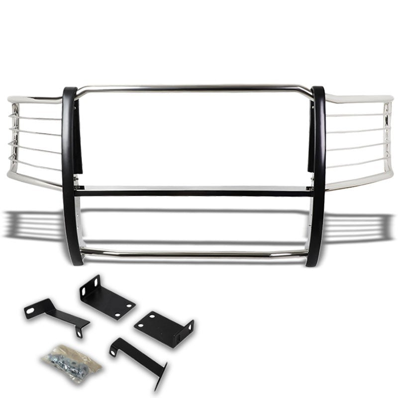 Chrome Mild Steel Front Bumper Brush Grill Guard For 08-10 F250-550 Super Duty-Exterior-BuildFastCar