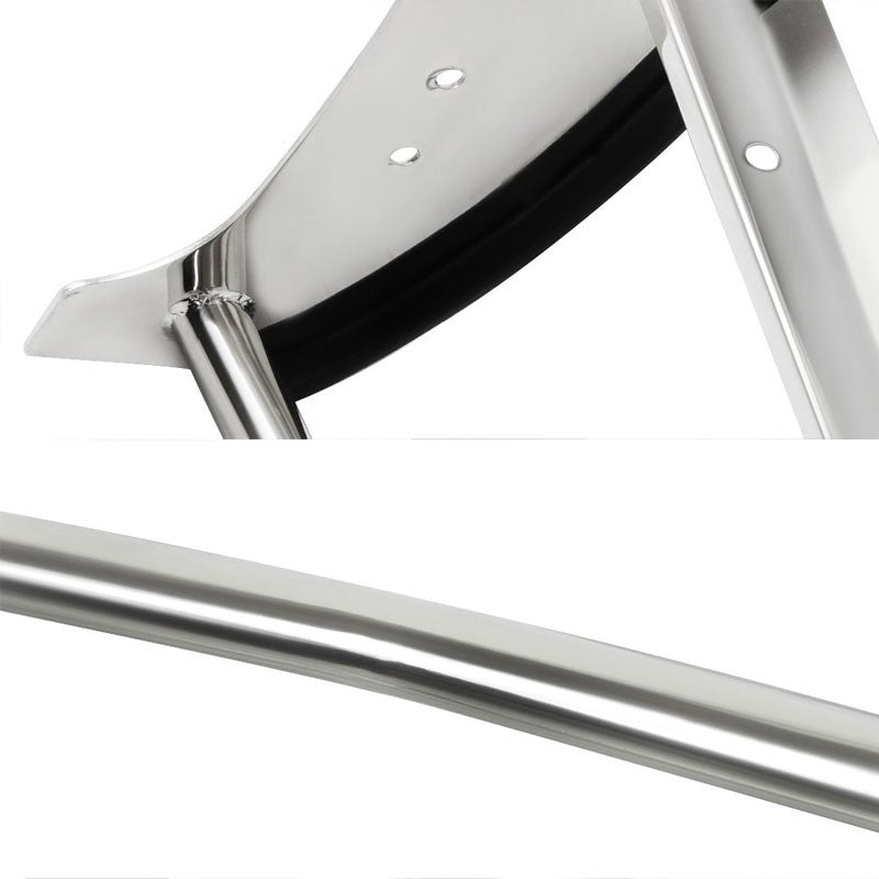 Chrome Mild Steel Front Bumper Brush Grill Guard For 08-10 F250-550 Super Duty-Exterior-BuildFastCar