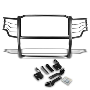 Black Mild Steel Front Bumper Brush Grill Protection Guard For Ford 09-14 F-150-Exterior-BuildFastCar