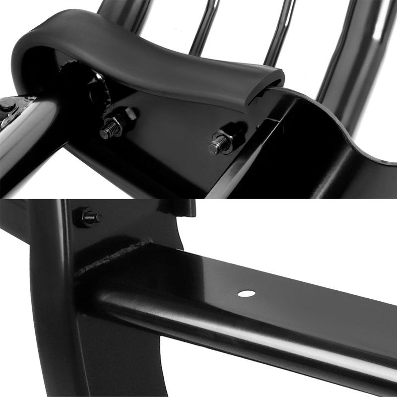 Black Mild Steel Front Bumper Brush Grill Guard For Honda 97-01 CR-V RD1-3 2.0L-Exterior-BuildFastCar