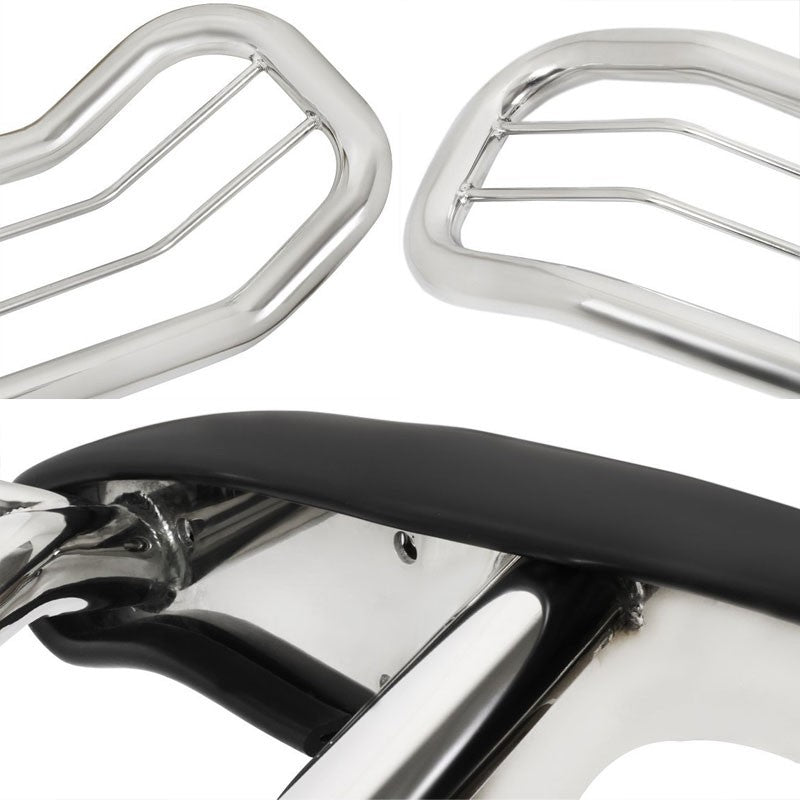 Chrome Mild Steel Front Bumper Brush Grill Guard For Honda 97-01 CR-V RD1-3 2.0L-Exterior-BuildFastCar