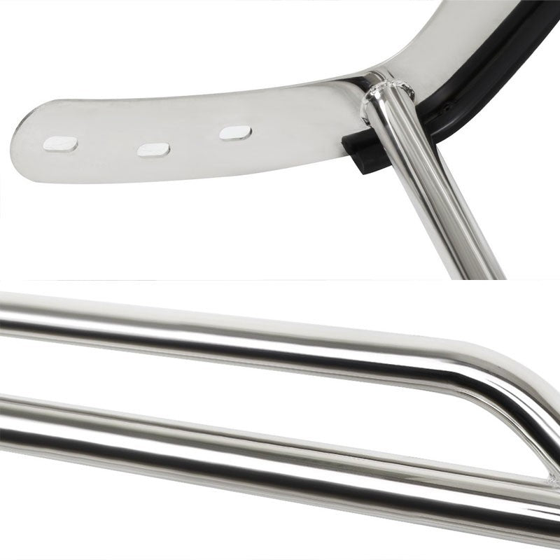 Chrome Mild Steel Front Bumper Brush Grill Guard For Honda 03-08 Pilot 3.5L V6-Exterior-BuildFastCar