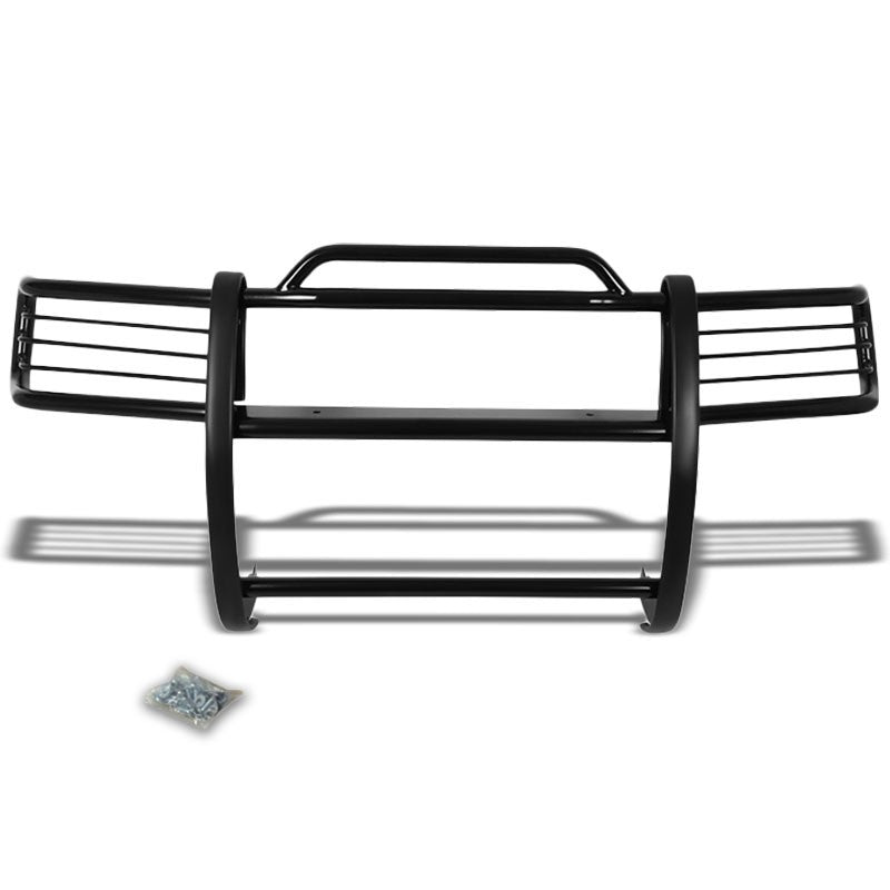 Black Mild Steel Front Bumper Brush Grill Guard For 98-00 Amigo/Rodeo/Passport-Exterior-BuildFastCar