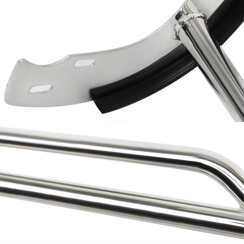 Chrome Mild Steel Front Bumper Brush Grill Guard For 98-00 Amigo/Rodeo/Passport-Exterior-BuildFastCar
