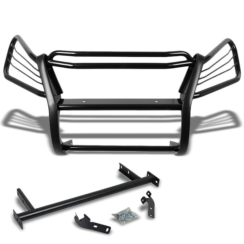 Black Mild Steel Front Bumper Brush Grill Guard For Honda 07-11 CR-V RE1-7 2.4L-Exterior-BuildFastCar