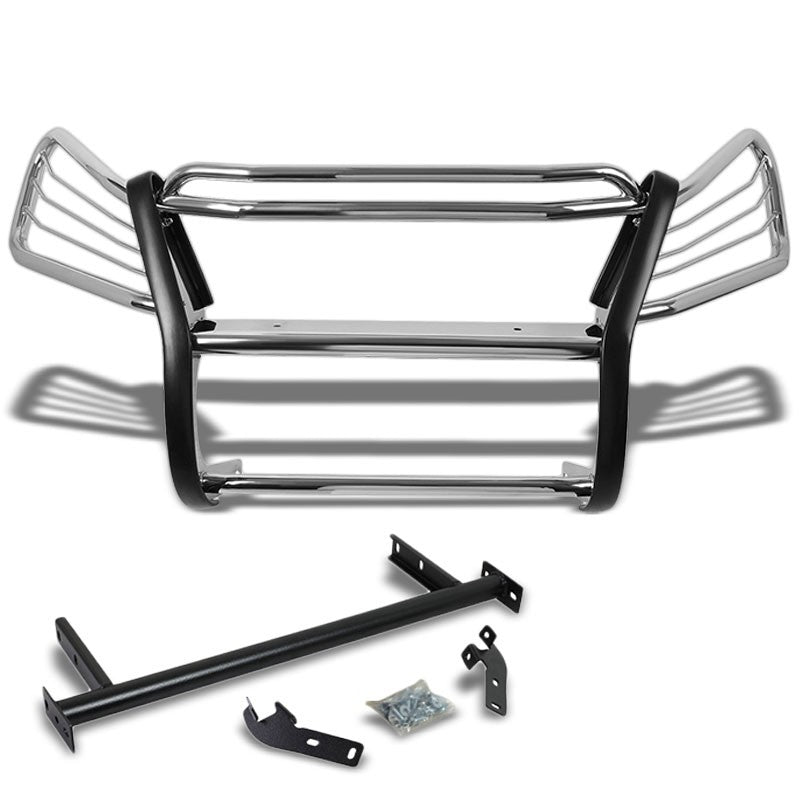 Chrome Mild Steel Front Bumper Brush Grill Guard For Honda 07-11 CR-V RE1-7 2.4L-Exterior-BuildFastCar