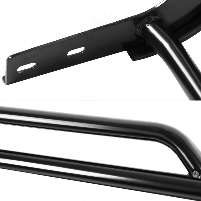 Black Mild Steel Front Bumper Grill Protection Guard For Jeep 84-01 Cherokee XJ-Exterior-BuildFastCar