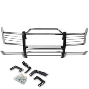 Chrome Mild Steel Front Bumper Brush Grill Guard For 93-97 Grand Cherokee ZJ-Exterior-BuildFastCar