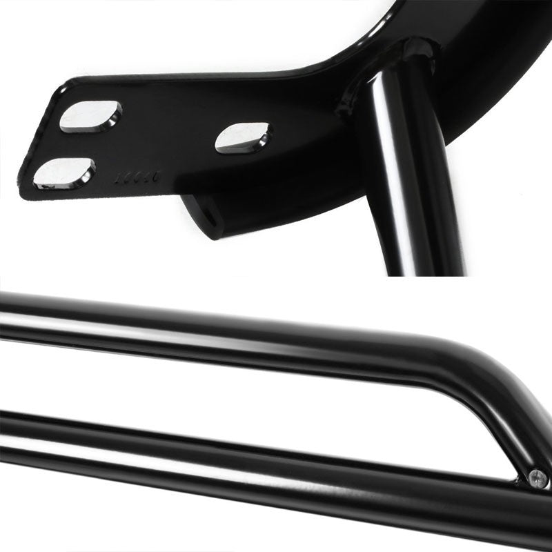 Black Mild Steel Front Bumper Brush Grill Protection Guard For 02-07 Liberty KJ-Exterior-BuildFastCar