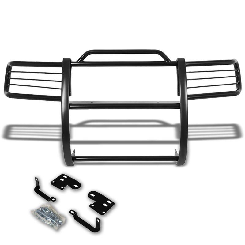 Black Mild Steel Front Bumper Brush Grill Guard For Nissan 98-00 Frontier/Xterra-Exterior-BuildFastCar