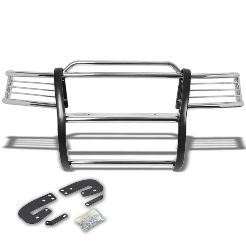 Chrome Mild Steel Front Bumper Brush Grill Guard For Nissan 02-04 Xterra WD22-Exterior-BuildFastCar