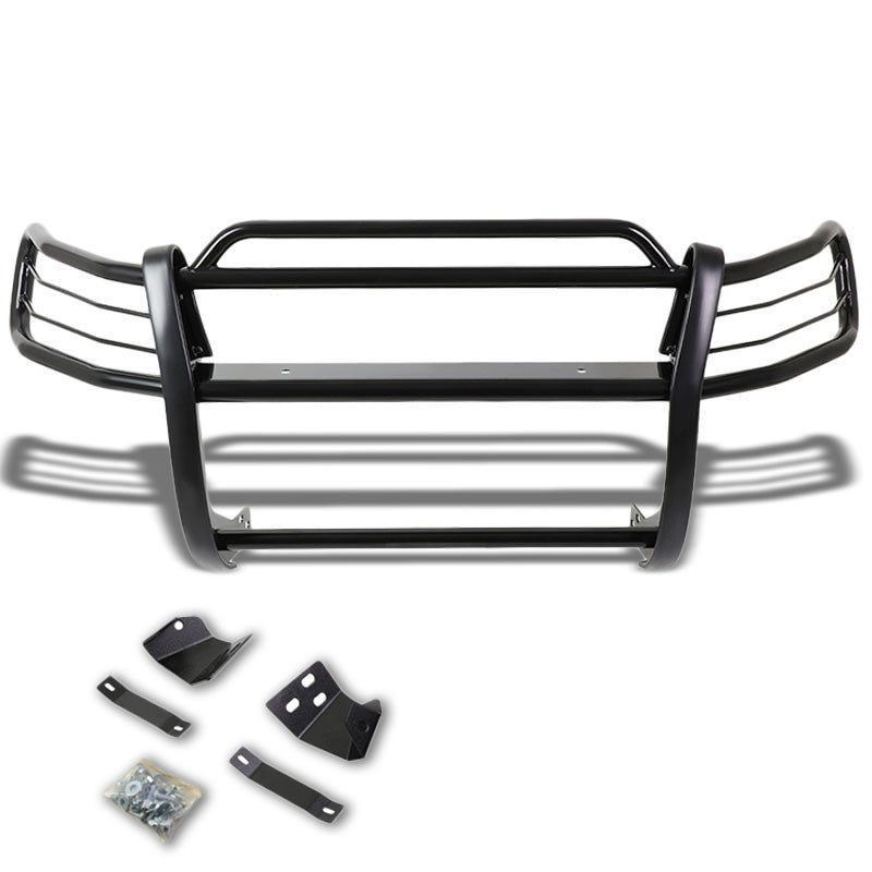 Black Mild Steel Front Bumper Brush Grill Guard For Toyota 96-00 RAV4 XA10 Base-Exterior-BuildFastCar