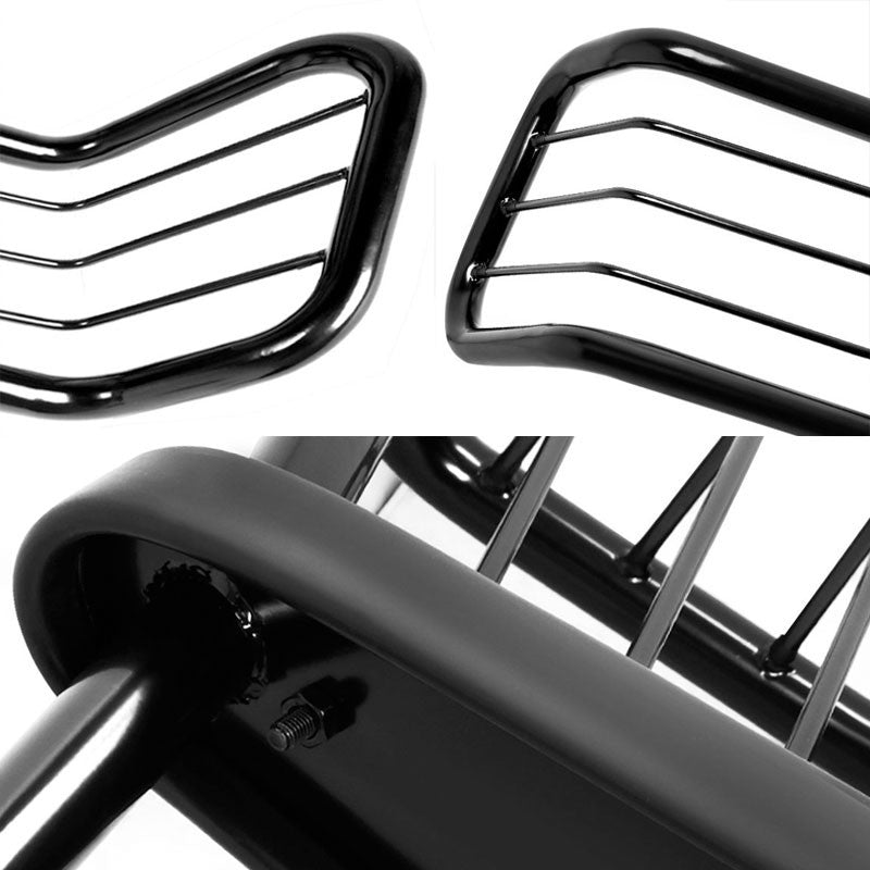 Black Mild Steel Front Bumper Grill Protection Guard For Toyota 01-07 Sequoia-Exterior-BuildFastCar