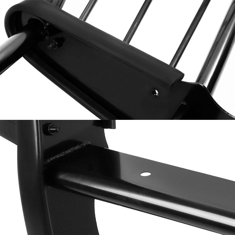 Black Mild Steel Front Bumper Grill Protection Guard For Toyota 01-07 Sequoia-Exterior-BuildFastCar