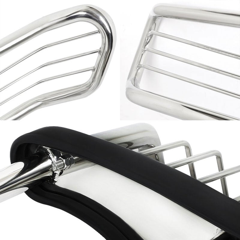 Chrome Mild Steel Front Bumper Grill Protection Guard For Toyota 01-07 Sequoia-Exterior-BuildFastCar