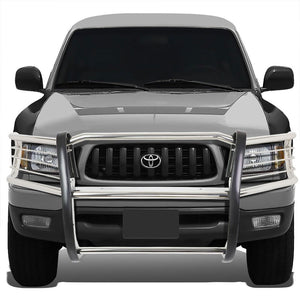 Chrome Mild Steel Front Bumper Grill Protection Guard For Toyota 98-04 Tacoma-Exterior-BuildFastCar