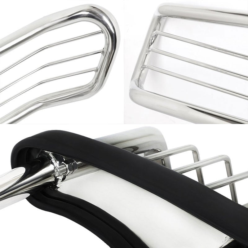 Chrome Mild Steel Front Bumper Brush Grill Guard For Toyota 03-09 4Runner N210-Exterior-BuildFastCar