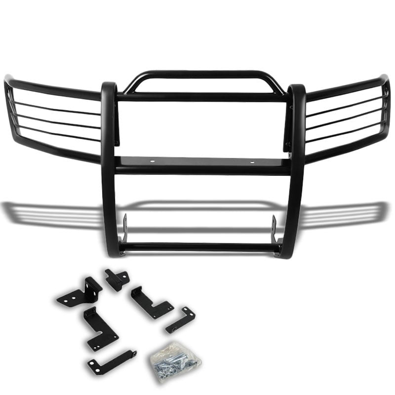 Black Mild Steel Front Bumper Brush Grill Guard For 07-14 FJ Crusier GSJ15W-Exterior-BuildFastCar