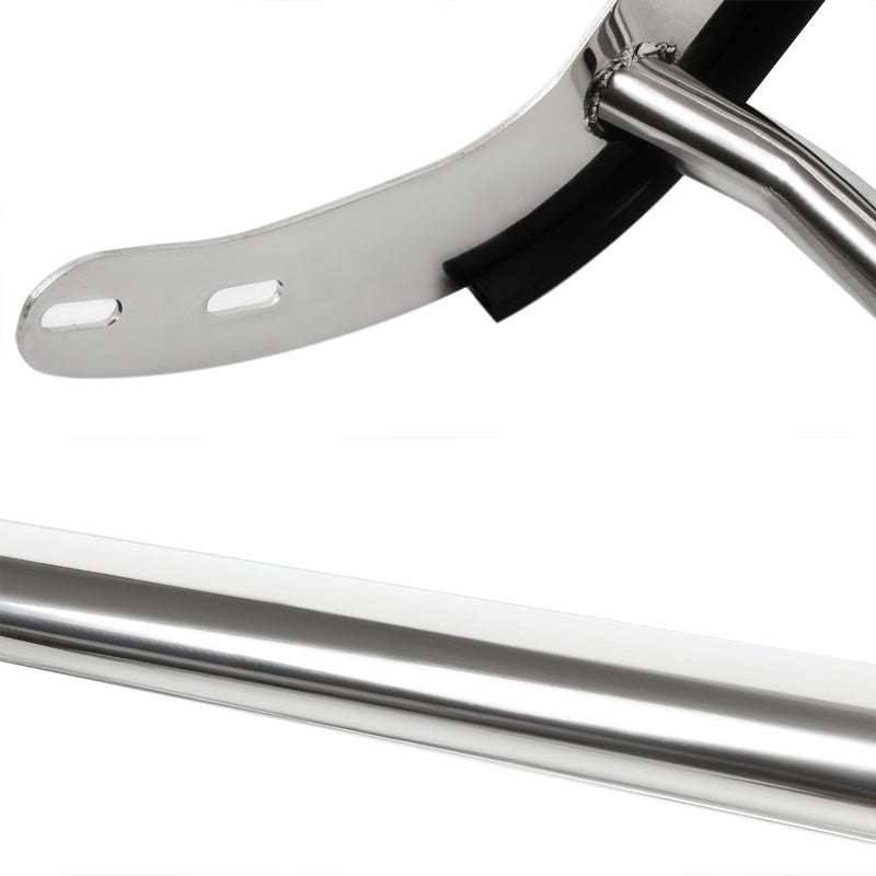 Chrome Mild Steel Front Bumper Brush Grill Guard For 08-15 Land Cruiser J200-Exterior-BuildFastCar