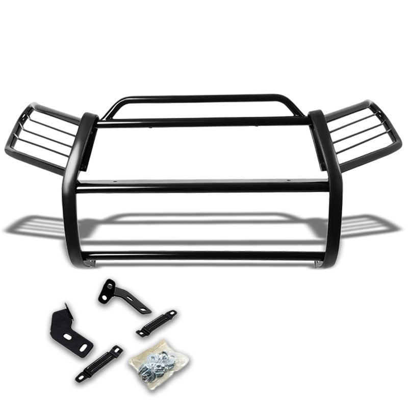 Black Mild Steel Front Bumper Grill Protection Guard For Toyota 06-12 RAV4 XA30-Exterior-BuildFastCar