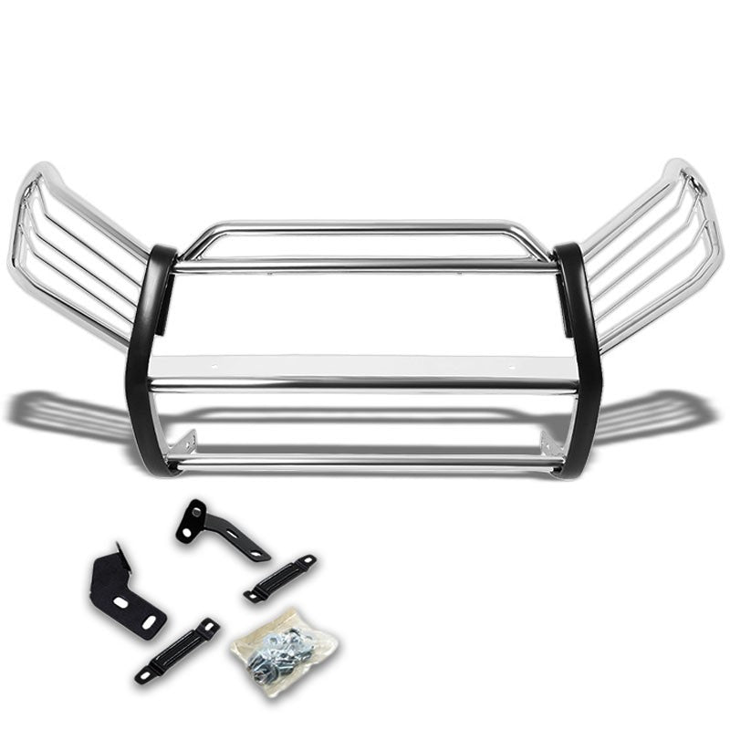 Chrome Mild Steel Front Bumper Grill Protection Guard For Toyota 06-12 RAV4 XA30-Exterior-BuildFastCar