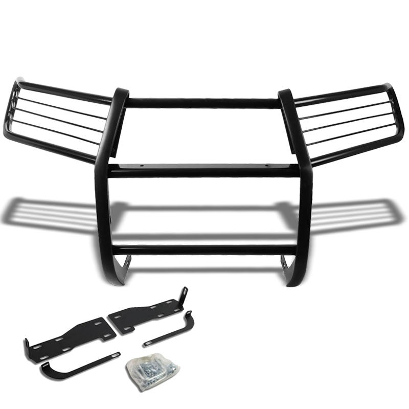 Black Mild Steel Front Bumper Brush Grill Guard For Toyota 09-13 4Runner N280-Exterior-BuildFastCar