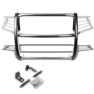 Chrome Mild Steel Front Bumper Grill Protection Guard For Toyota 08-16 Sequoia-Exterior-BuildFastCar
