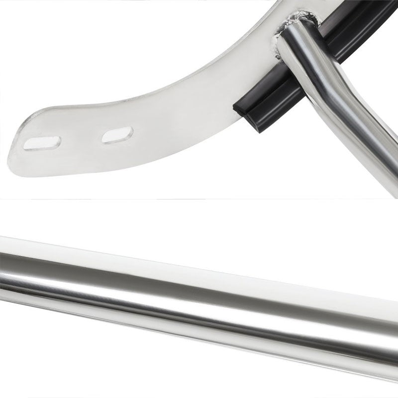 Chrome Mild Steel Front Bumper Grill Protection Guard For Toyota 08-16 Sequoia-Exterior-BuildFastCar