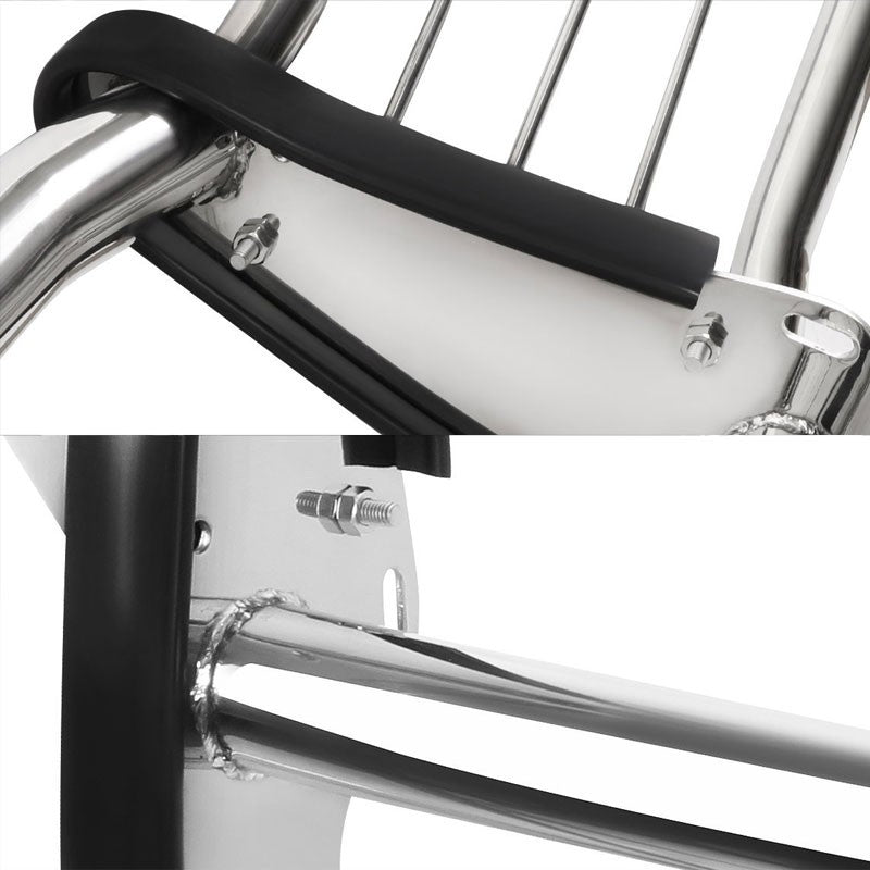 Chrome Mild Steel Front Bumper Grill Protection Guard For Toyota 08-16 Sequoia-Exterior-BuildFastCar