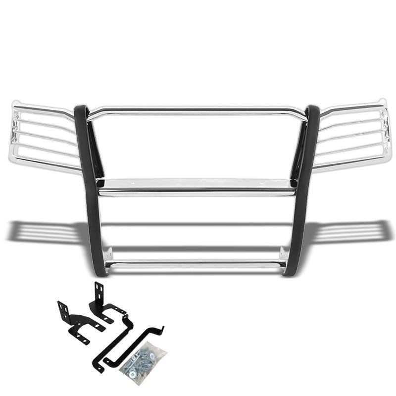 Chrome Mild Steel Front Bumper Grill Protection Guard For Toyota 05-15 Tacoma-Exterior-BuildFastCar