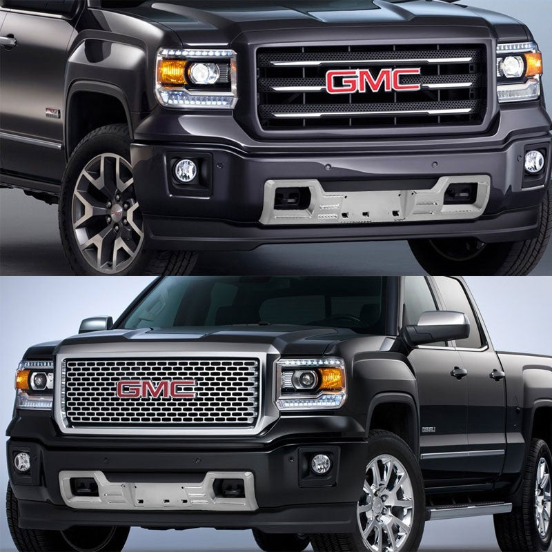 Chrome Denali Style Replacement Front Grille For GMC 14-15 Serria 1500 GMT K2XX-Exterior-BuildFastCar