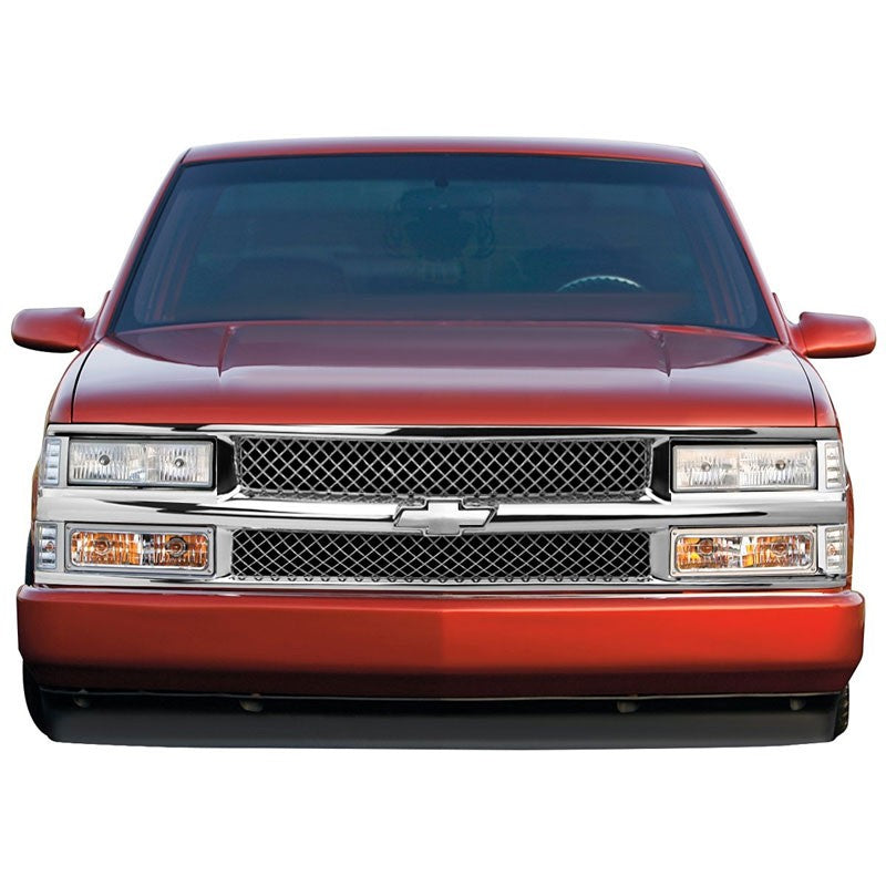 Chrome Diamond Mesh Style Replacement Front Grille For 94-00 C/K-Series Blazer-Exterior-BuildFastCar