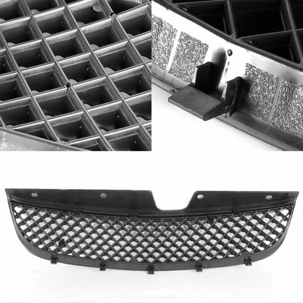 Black Diamond Mesh Style Front Grille For 97-99 Malibu Base/LS Sedan 2.4L/3.1L-Exterior-BuildFastCar