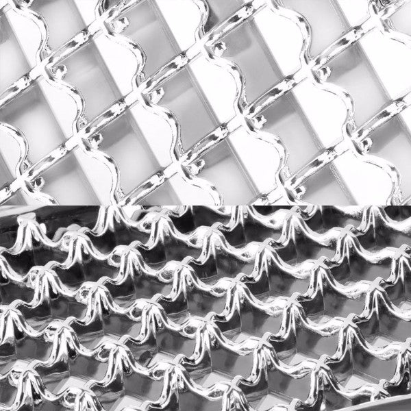 Chrome Diamond Mesh Style Front Grille For 97-99 Malibu Base/LS Sedan 2.4L/3.1L-Exterior-BuildFastCar
