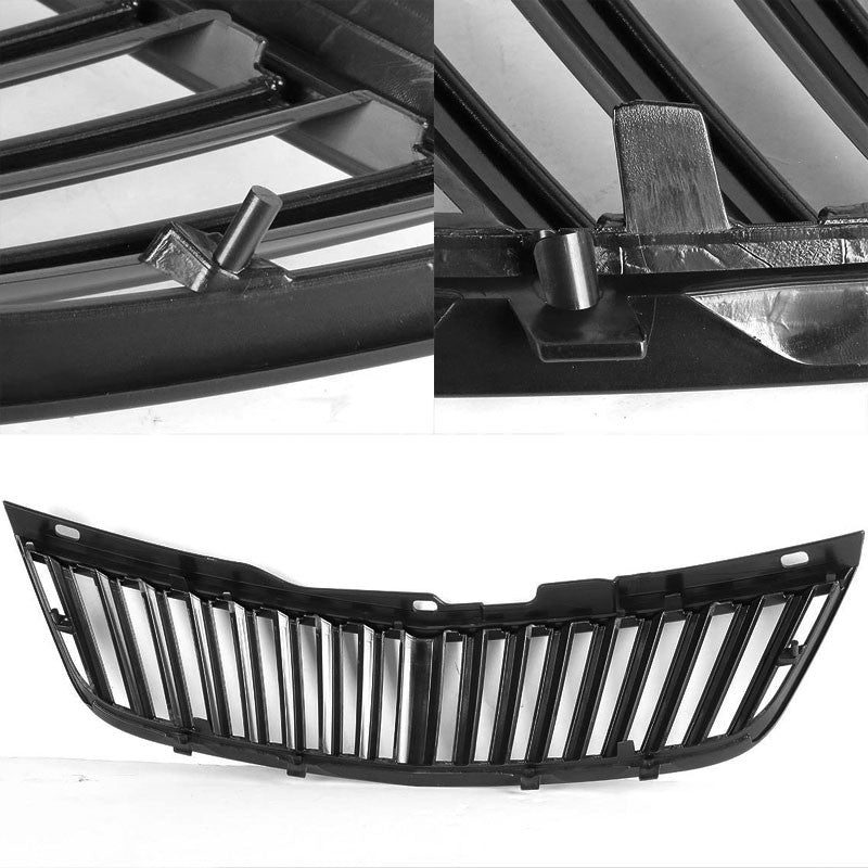 Black Vertical Style Replacement Front Grille For Chevrolet 00-05 Impala V6-Exterior-BuildFastCar