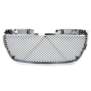 Chrome Z Bentley Style Replacement Front Grille For 07-10 Yukon/XL Denali DOHC-Exterior-BuildFastCar