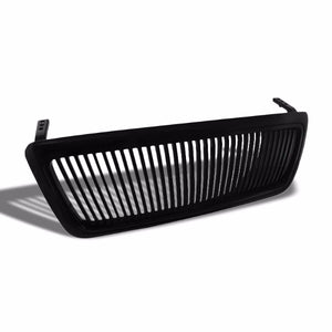Black Vertical Style Replacement Front Grille For Lincoln 06-08 Mark LT P2 V6-Exterior-BuildFastCar