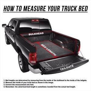 Black Soft Top Tri-Fold Tonneau Trunk Cover For 99-16 F-250/F-350 SD 6.5' Bed-Exterior-BuildFastCar