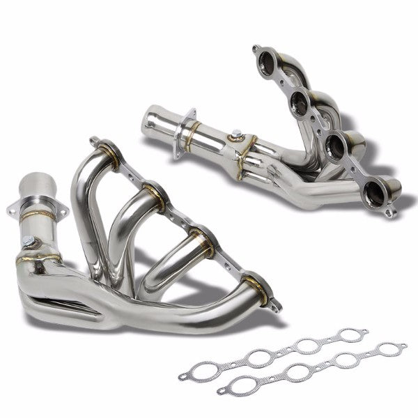 Metallic 4-1 Long Exhaust Header For 05-13 Chevrolet Corvette 6.0L 6.2L 7.0L V8