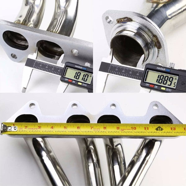 Metallic 4-2-1 Shorty Exhaust Header Manifold For 94-97 Accord/97-99 CL 2.2L L4
